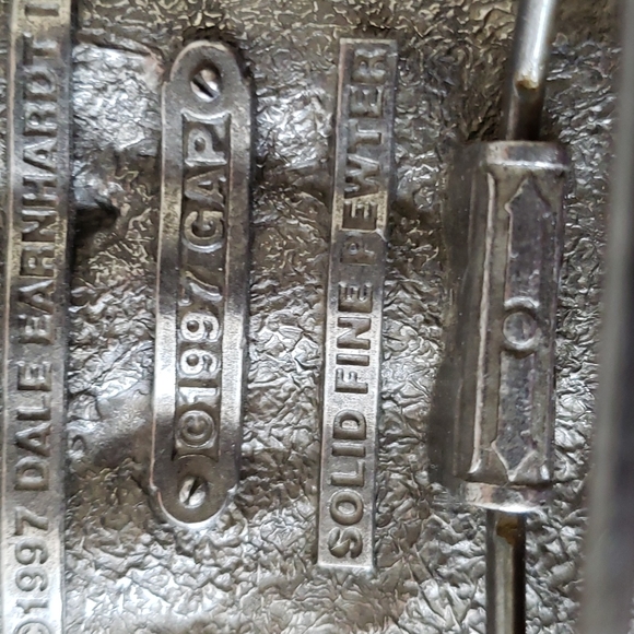 Vintage 1997 Dale Earnhardt Pewter Belt Buckle - Picture 7 of 13